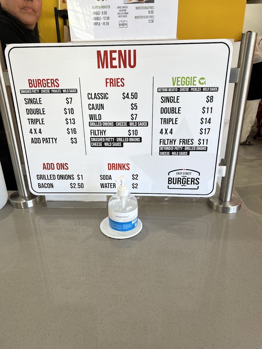 Easy Street Burgers Menu - Image 5